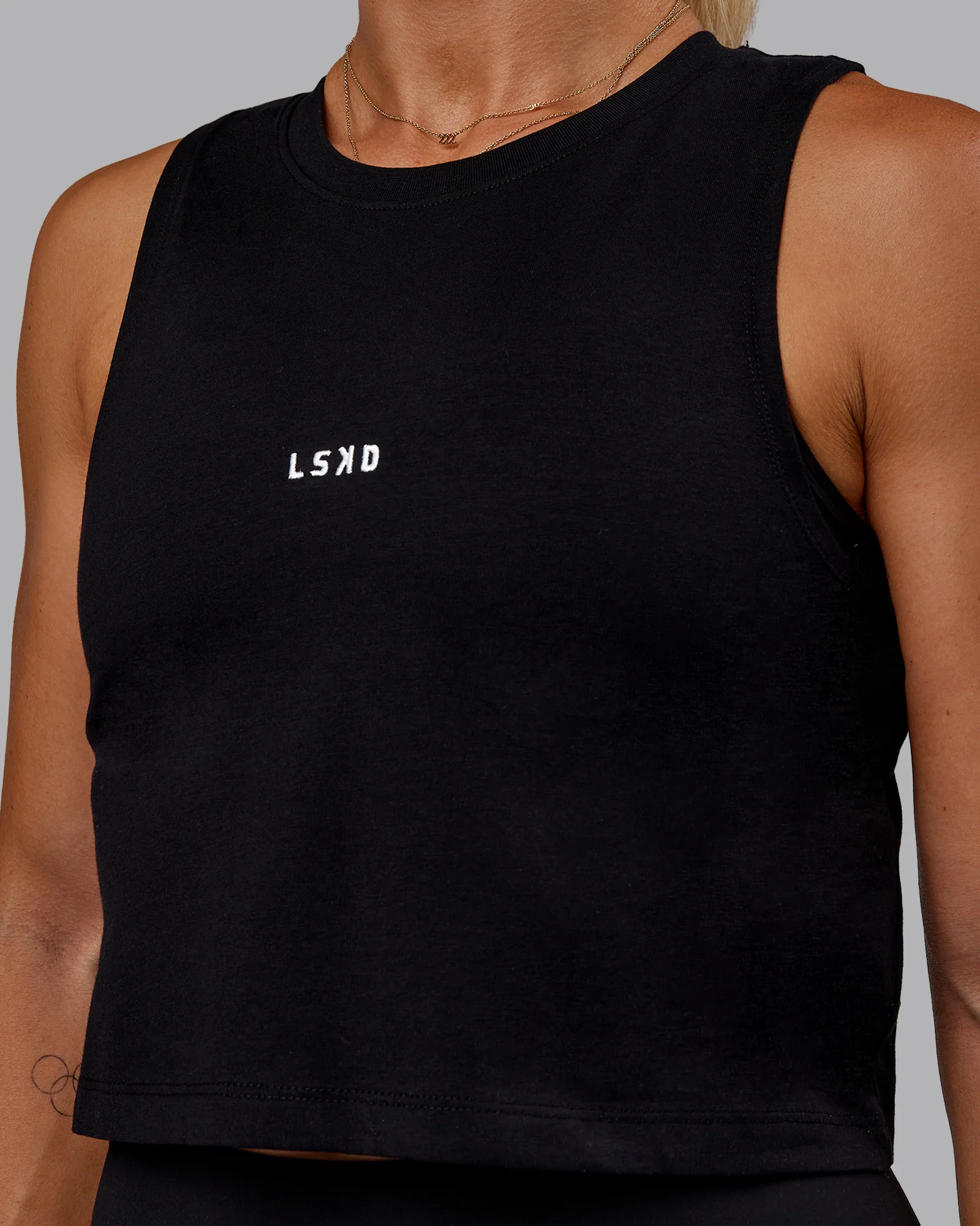 Go-To FLXCotton Tank - Black-White