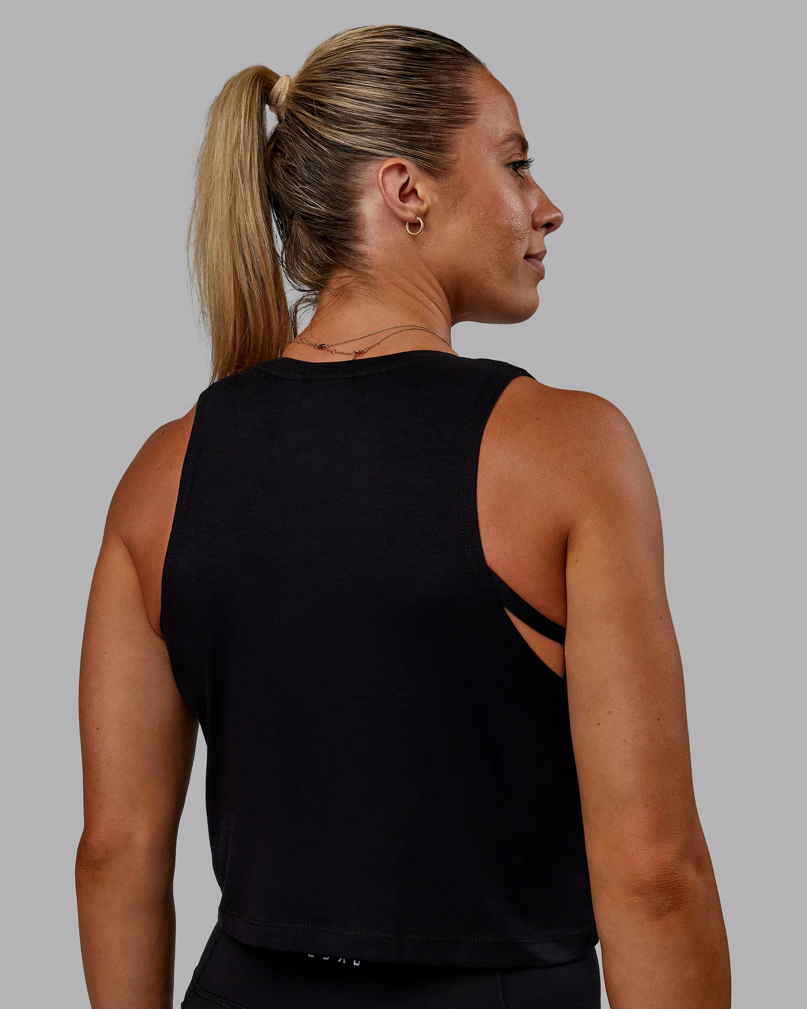 Go-To FLXCotton Tank - Black-White