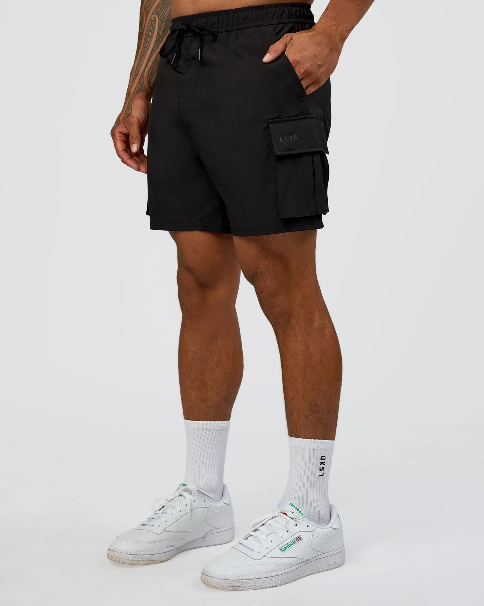 13454-energy-stretch-6-performance-cargo-short-black-1.webp Energy Stretch 6" Performance Cargo Short - Black