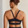 Momentum Ribbed Sports Bra - Black