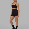 Momentum Ribbed Sports Bra - Black