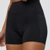 Elite High-Rise 4" Short Pockets - Black