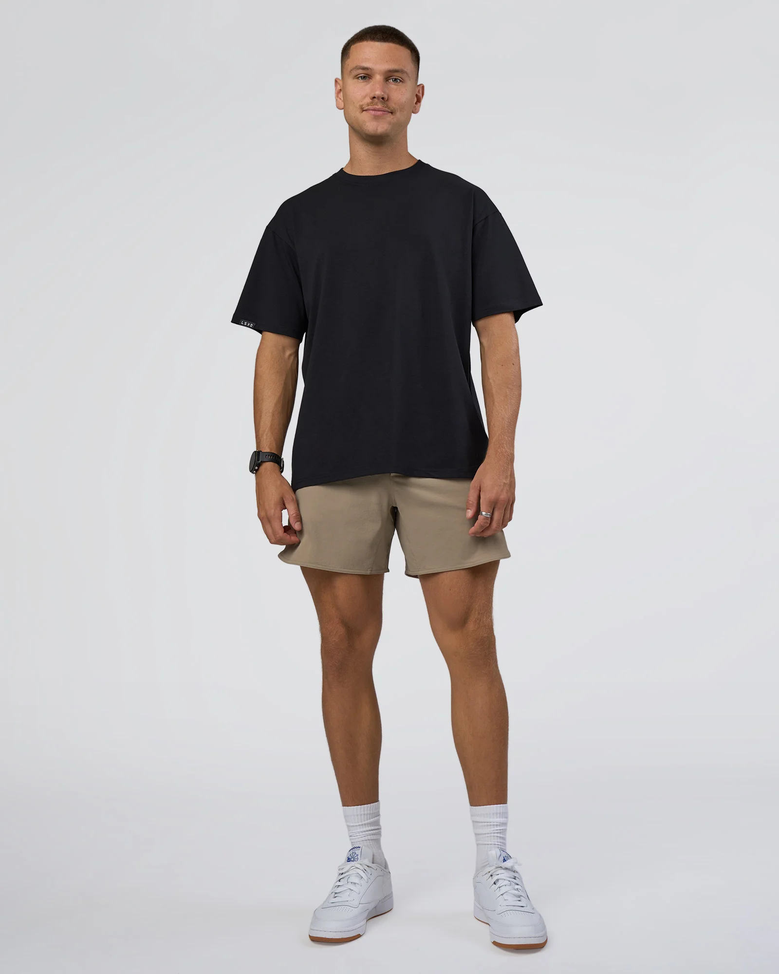 Lifting Club FLXCotton Tee Oversize - Black-Black