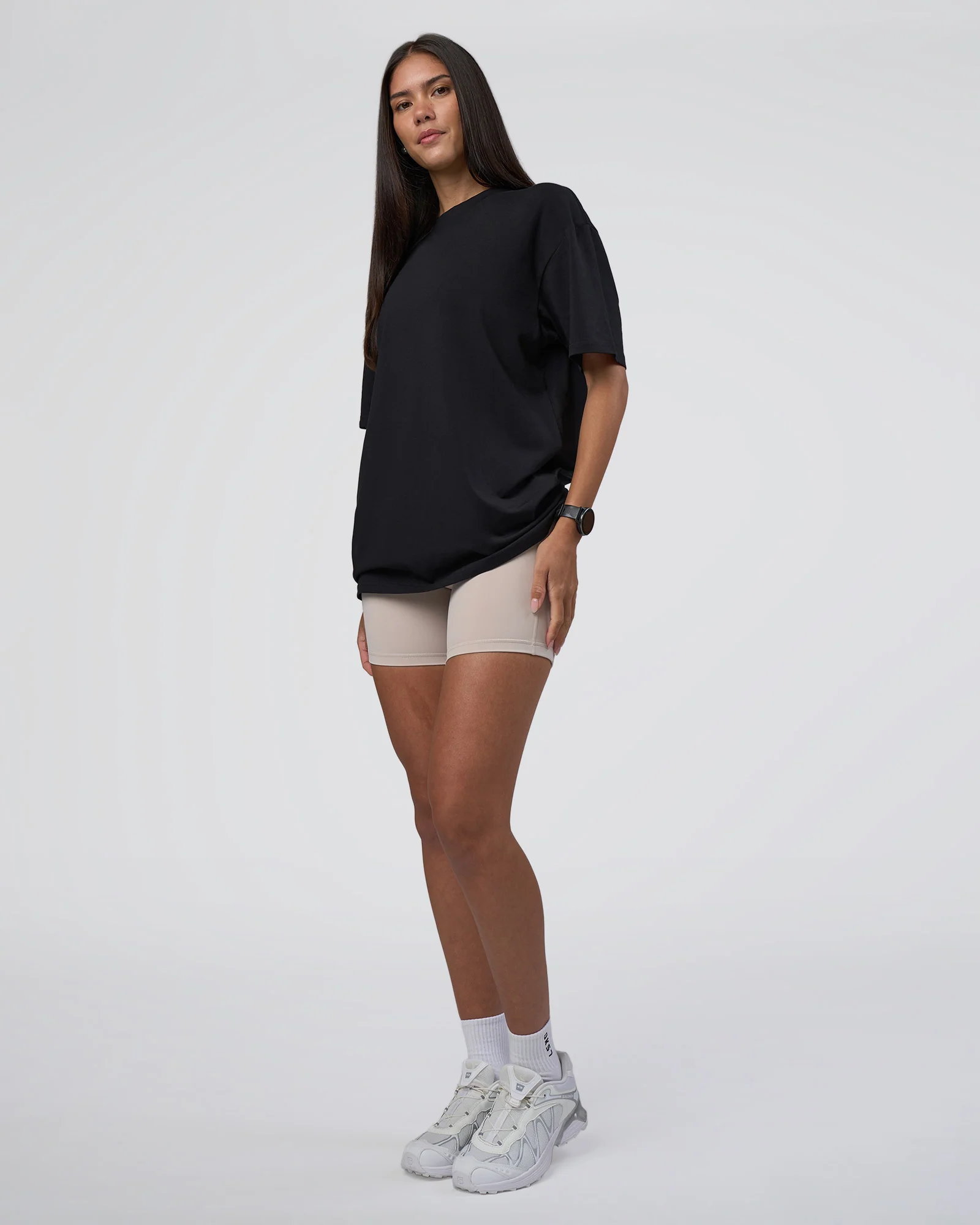 Lifting Club FLXCotton Tee Oversize - Black-Black
