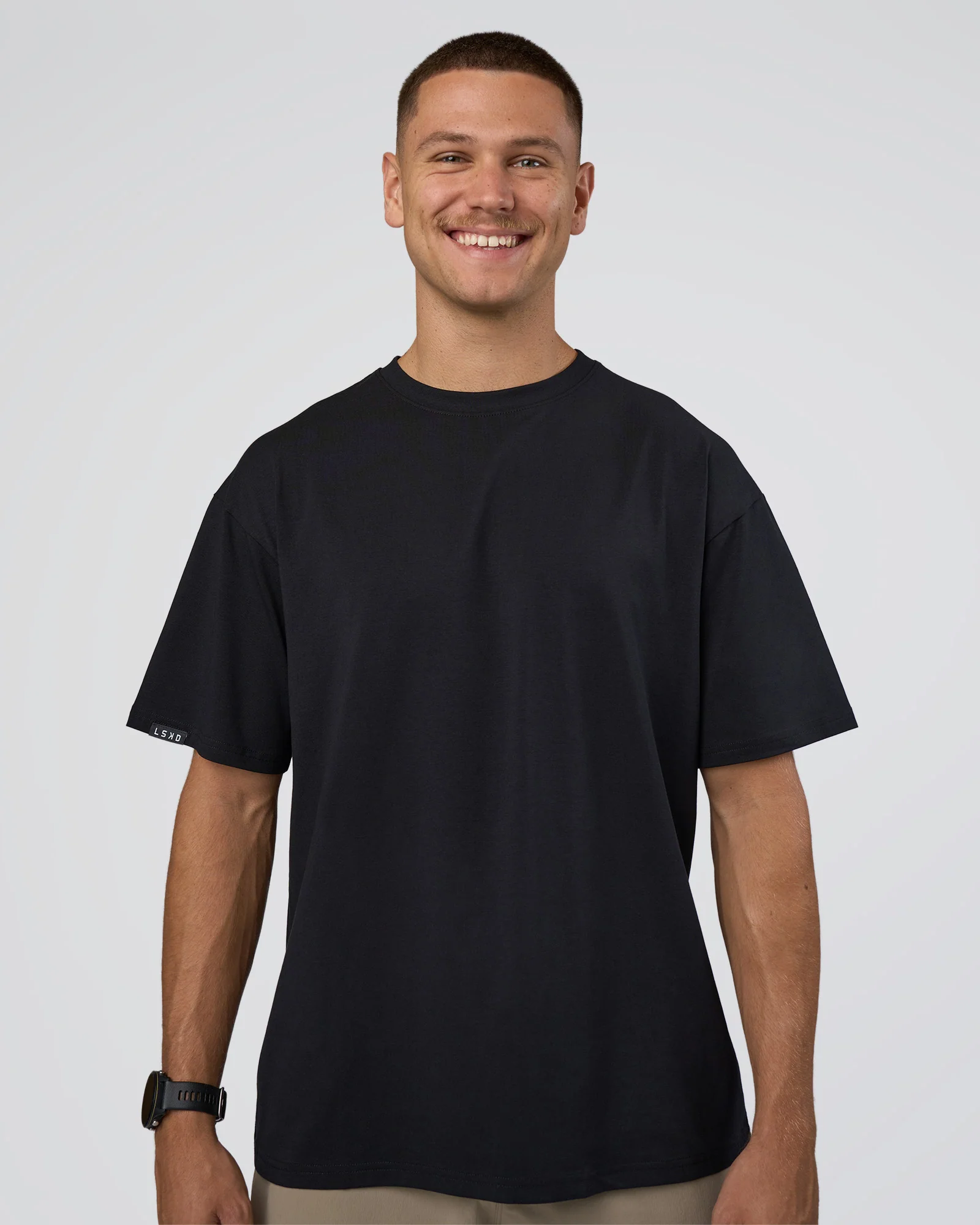 Lifting Club FLXCotton Tee Oversize - Black-Black
