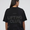 Lifting Club FLXCotton Tee Oversize - Black-Black