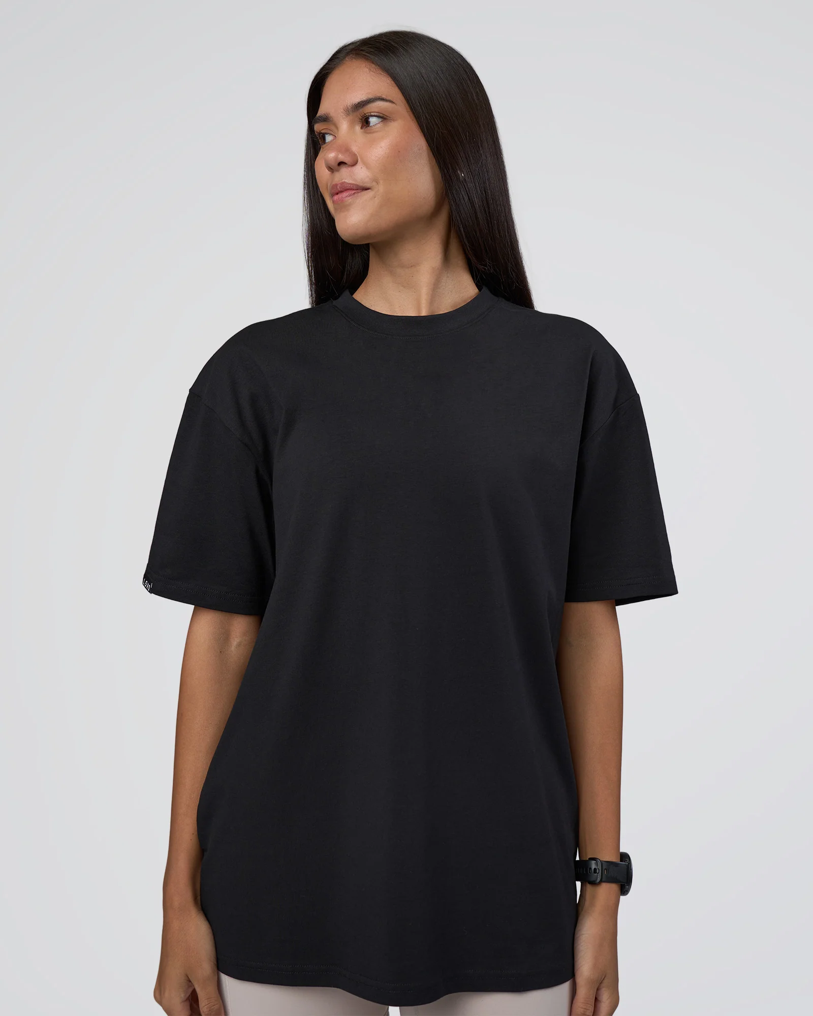 Lifting Club FLXCotton Tee Oversize - Black-Black