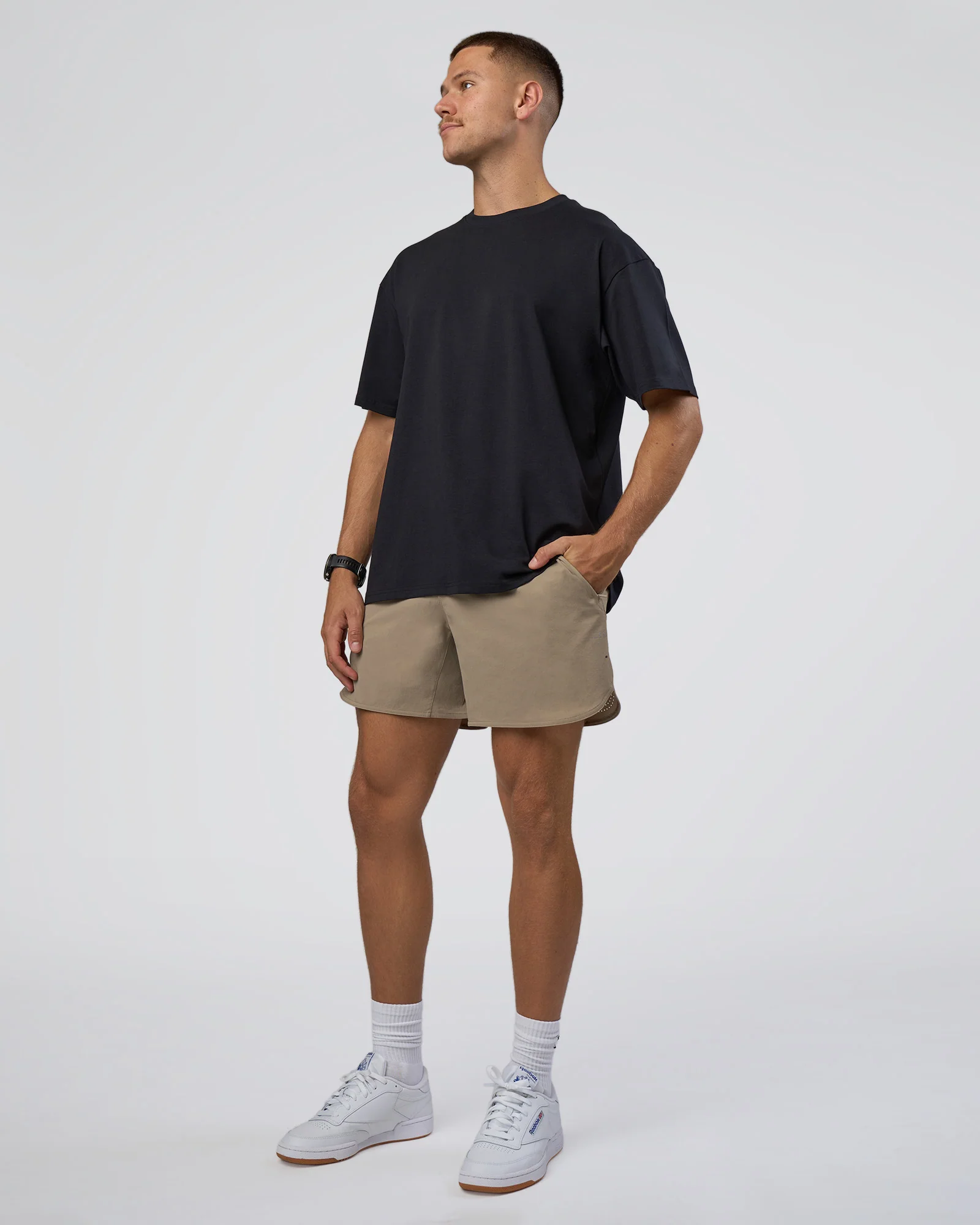 Lifting Club FLXCotton Tee Oversize - Black-Black