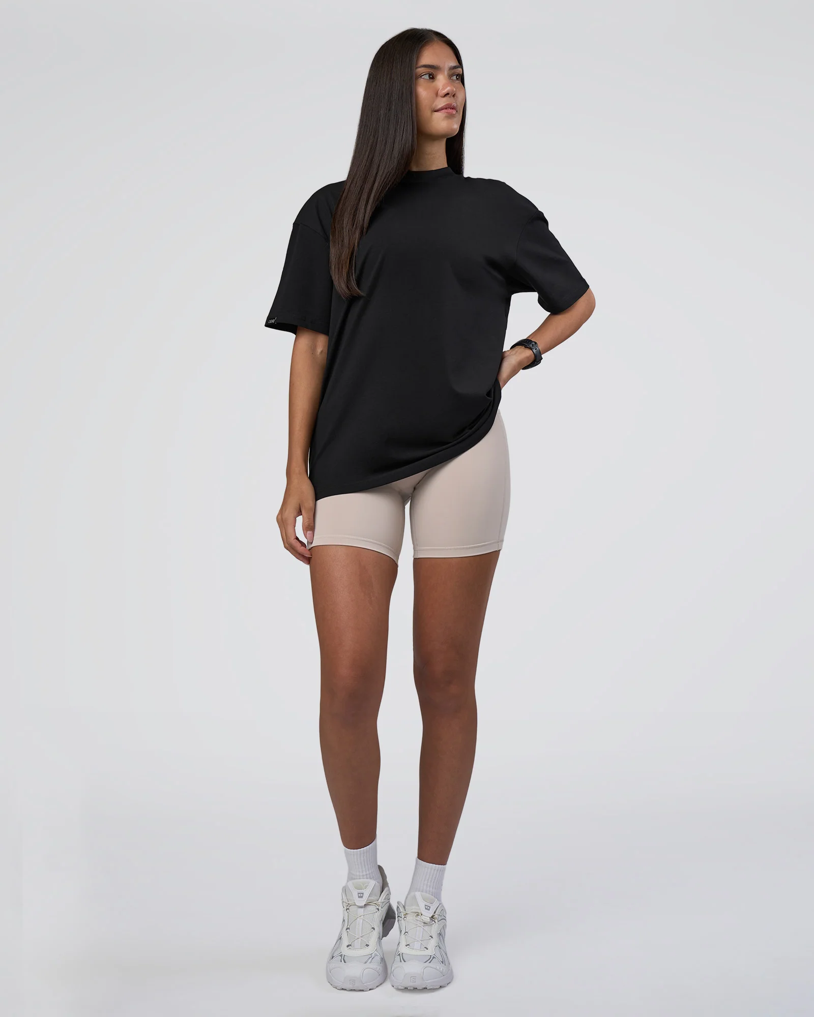 Lifting Club FLXCotton Tee Oversize - Black-Black