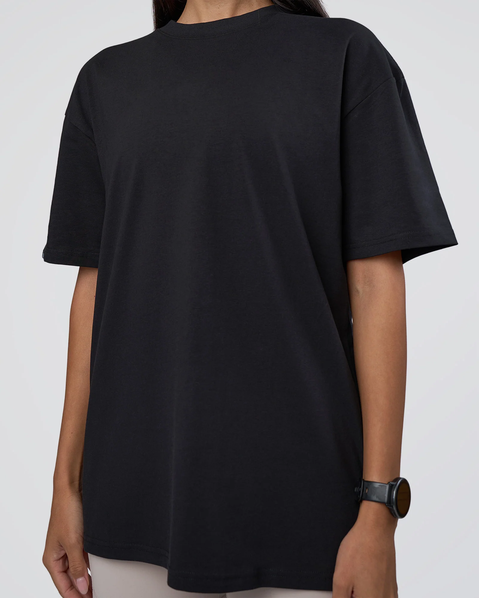 Lifting Club FLXCotton Tee Oversize - Black-Black