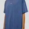 Go-To FLXCotton Oversized Tee - Midnight Blue Washed-White