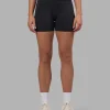 Fusion V-Contour Ultra High-Rise 4" Short Pockets - Black