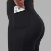 Fusion V-Contour Ultra High-Rise 4" Short Pockets - Black