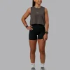 Go-To FLXCotton Tank - Dark Storm-White
