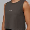 Go-To FLXCotton Tank - Dark Storm-White