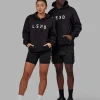 Structure Hoodie - Black-White
