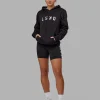 Structure Hoodie - Black-White