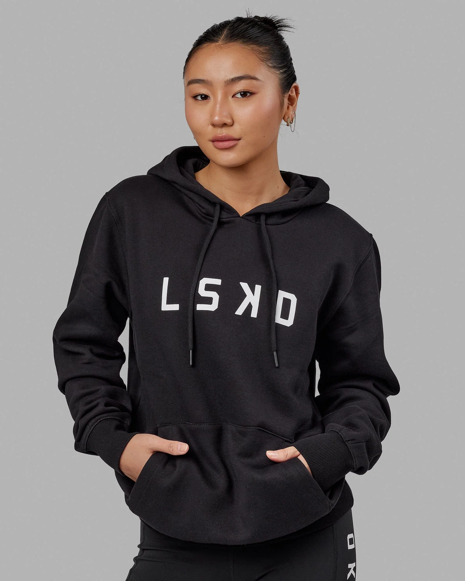 Structure Hoodie - Black-White