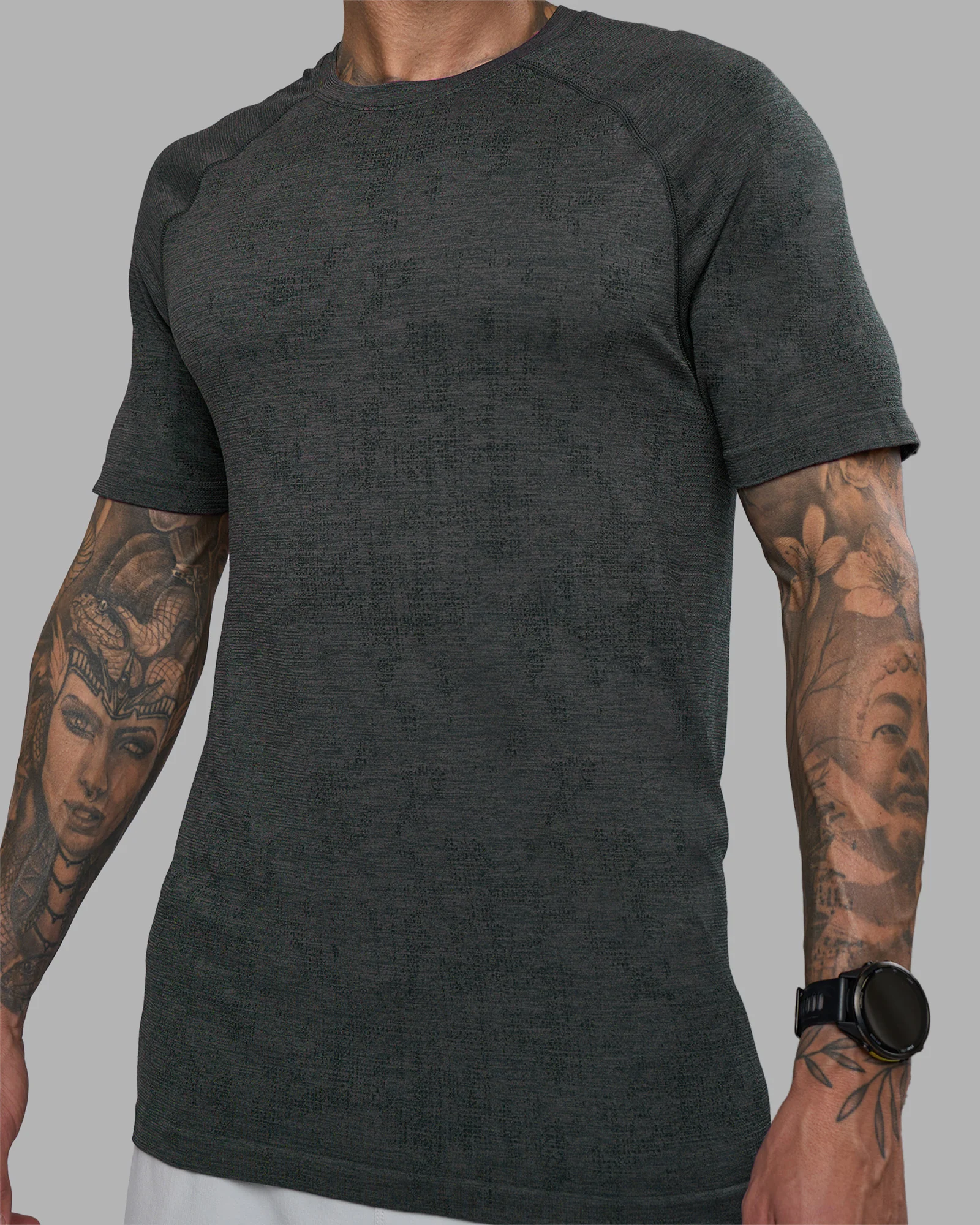 AeroFLX+ Seamless Tee - Black Camo-Graphite