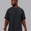 14003-washed-run-club-flxcotton-tee-oversize-black-black-5.webp Washed RUN CLUB FLXCotton Tee Oversize - Black-Black