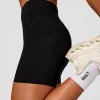 Elite Run High-Rise 5" Short Pockets - Black