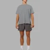 Pressure Washed Heavyweight Oversize Tee - Grey-Bubblegum