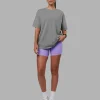 Pressure Washed Heavyweight Oversize Tee - Grey-Bubblegum