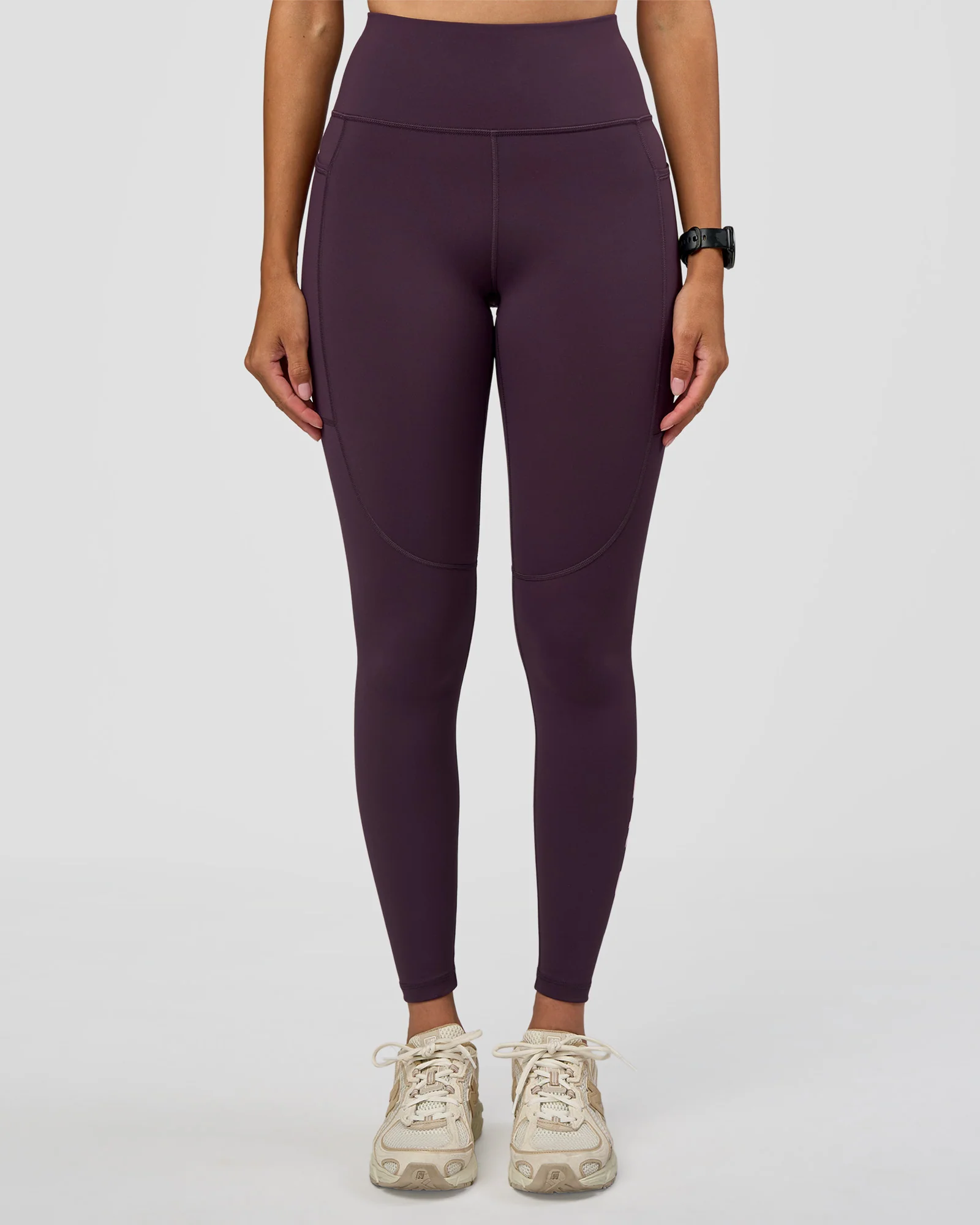 Rep Ultra High-Rise Full Length Legging Pockets - Midnight Plum-Marshmallow
