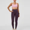 Rep Ultra High-Rise Full Length Legging Pockets - Midnight Plum-Marshmallow
