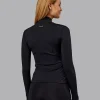 Stride Thermal Zip Through Jacket - Black