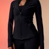 Stride Thermal Zip Through Jacket - Black
