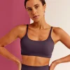 Twist Sports Bra - Midnight Plum