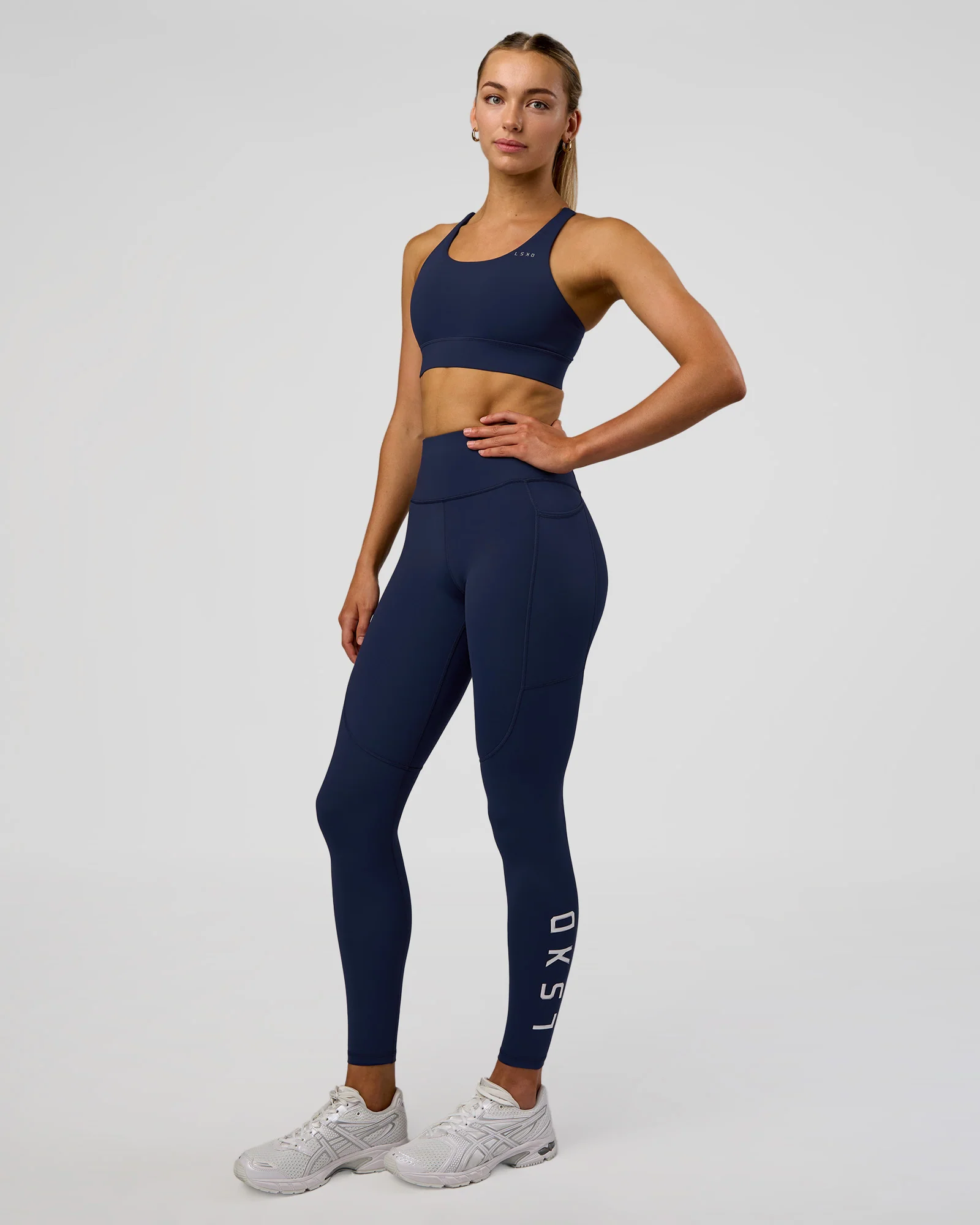Rep Ultra High-Rise Full Length Legging Pockets - Future Navy-White