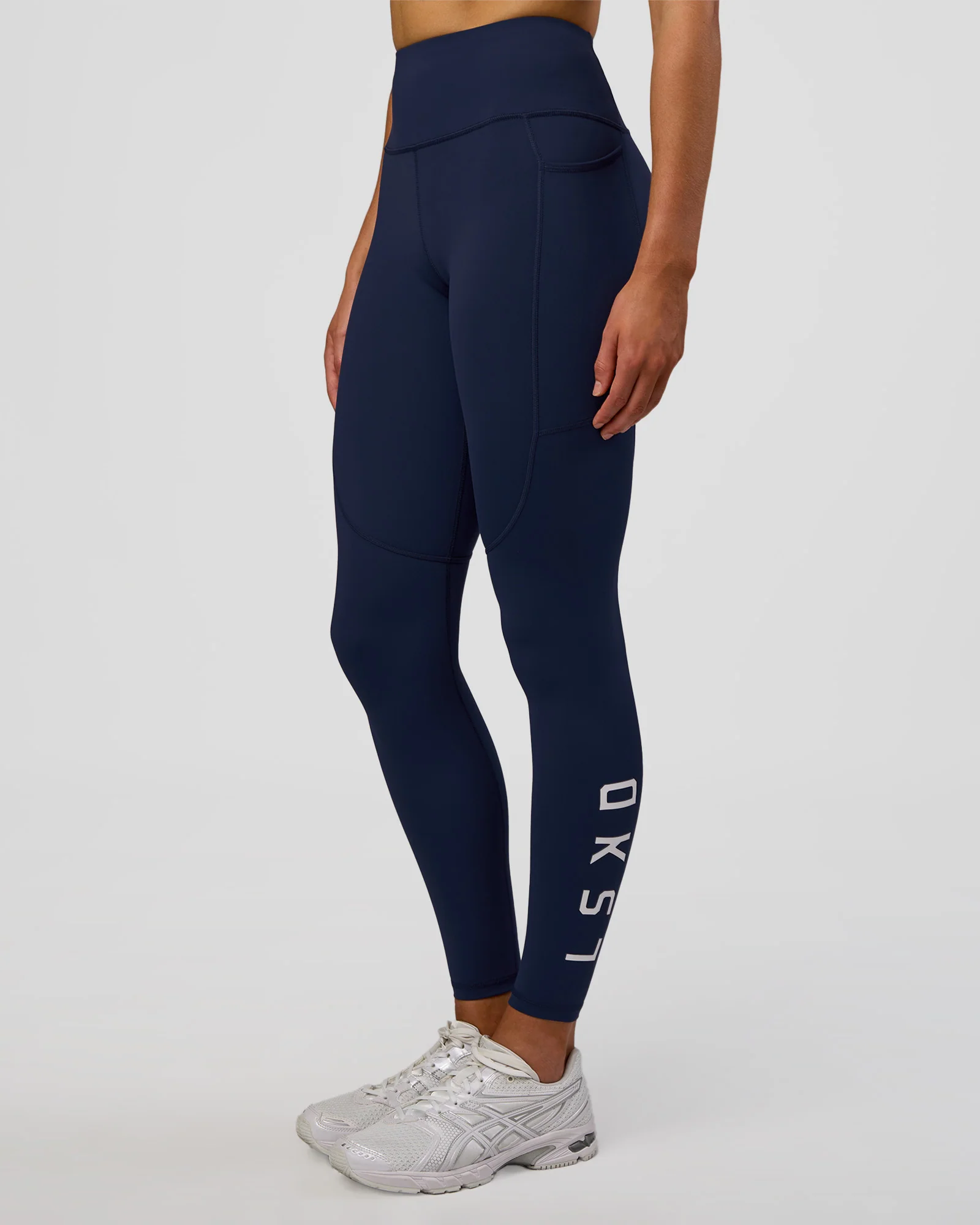 Rep Ultra High-Rise Full Length Legging Pockets - Future Navy-White
