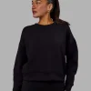 Elevate SoftTouch Crew Neck Sweater - Black-Black