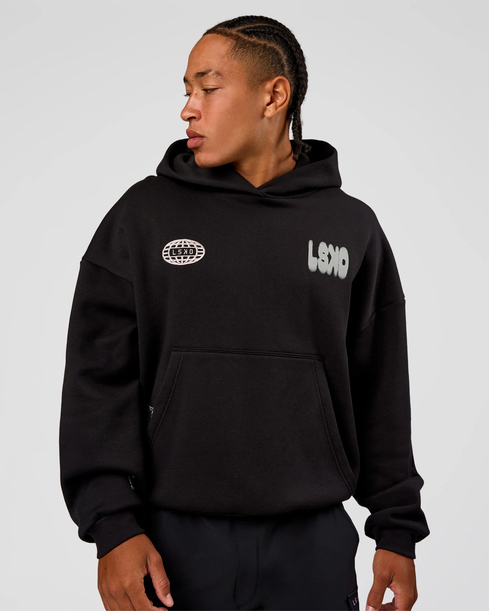 14293-static-grit-unisex-boxy-hoodie-black-alloy-7.webp Static Grit Unisex Boxy Hoodie - Black-Alloy