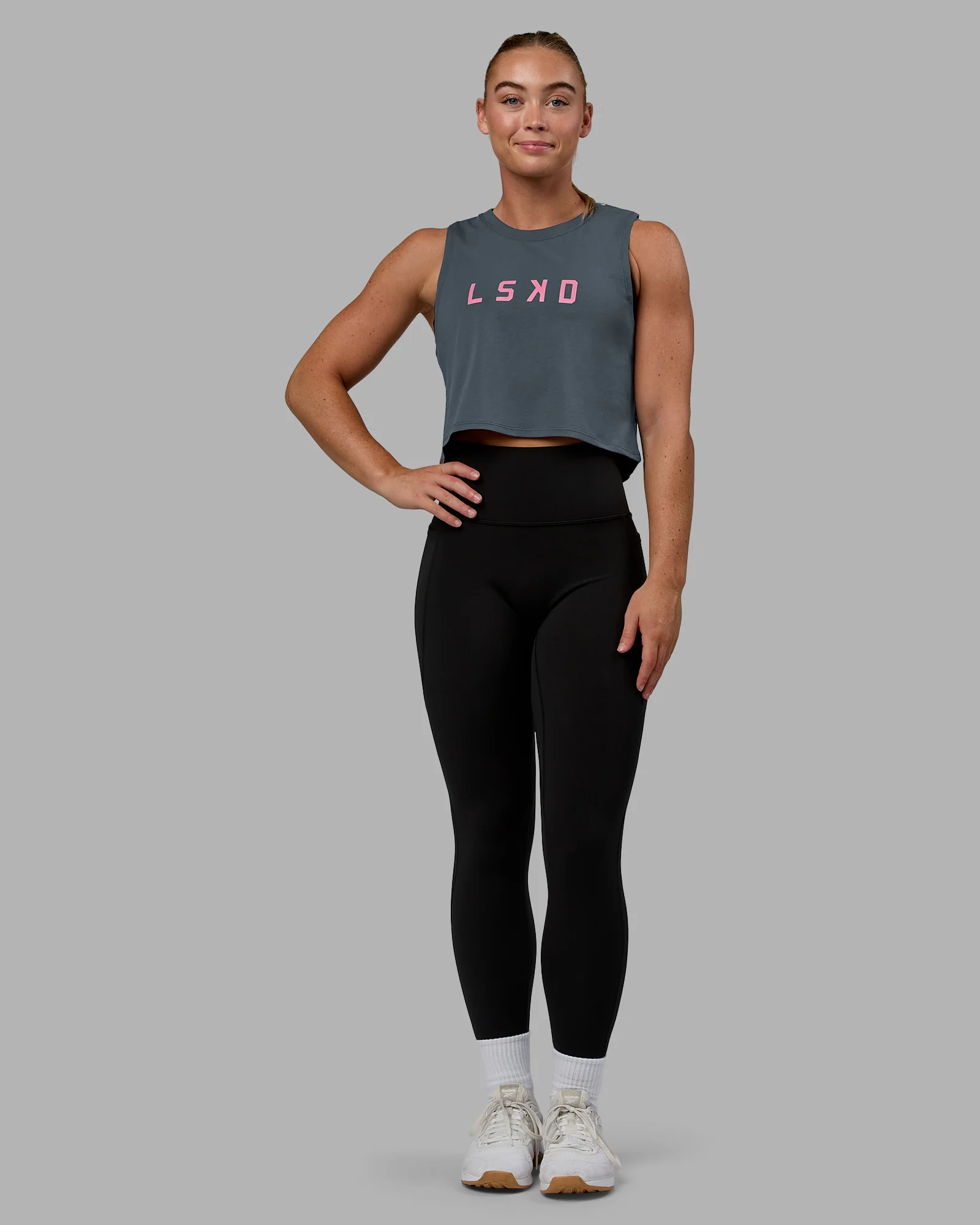 Agile FLXCotton Tank - Turbulence-Candy Pink