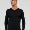 AeroFLX+ Seamless Long Sleeve Tee (Set in Sleeve) - Black/Black