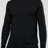 AeroFLX+ Seamless Long Sleeve Tee (Set in Sleeve) - Black/Black