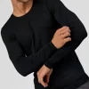 AeroFLX+ Seamless Long Sleeve Tee (Set in Sleeve) - Black/Black