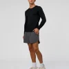 AeroFLX+ Seamless Long Sleeve Tee (Set in Sleeve) - Black/Black