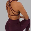 14357-aspire-sports-bra-cherry-lacquer-4.webp Aspire Sports Bra - Cherry Lacquer