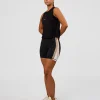Go-To FLXCotton Midline Tank - Black-White