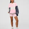 Deconstructed Fleece Hoodie - Grey Marl-Marshmallow-Navy
