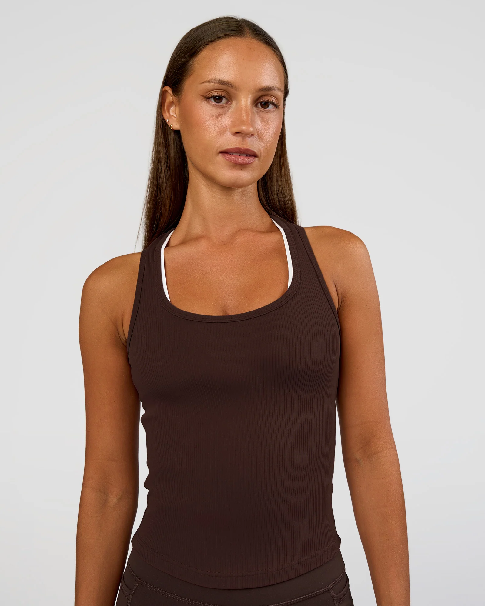 14438-flow-rib-scoop-neck-tank-hot-chocolate-1.webp Flow Rib Scoop Neck Tank - Hot Chocolate