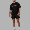 Enjoy The Journey Heavyweight Tee Oversize - Black-Multi