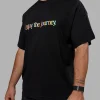 Enjoy The Journey Heavyweight Tee Oversize - Black-Multi