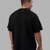 Enjoy The Journey Heavyweight Tee Oversize - Black-Multi