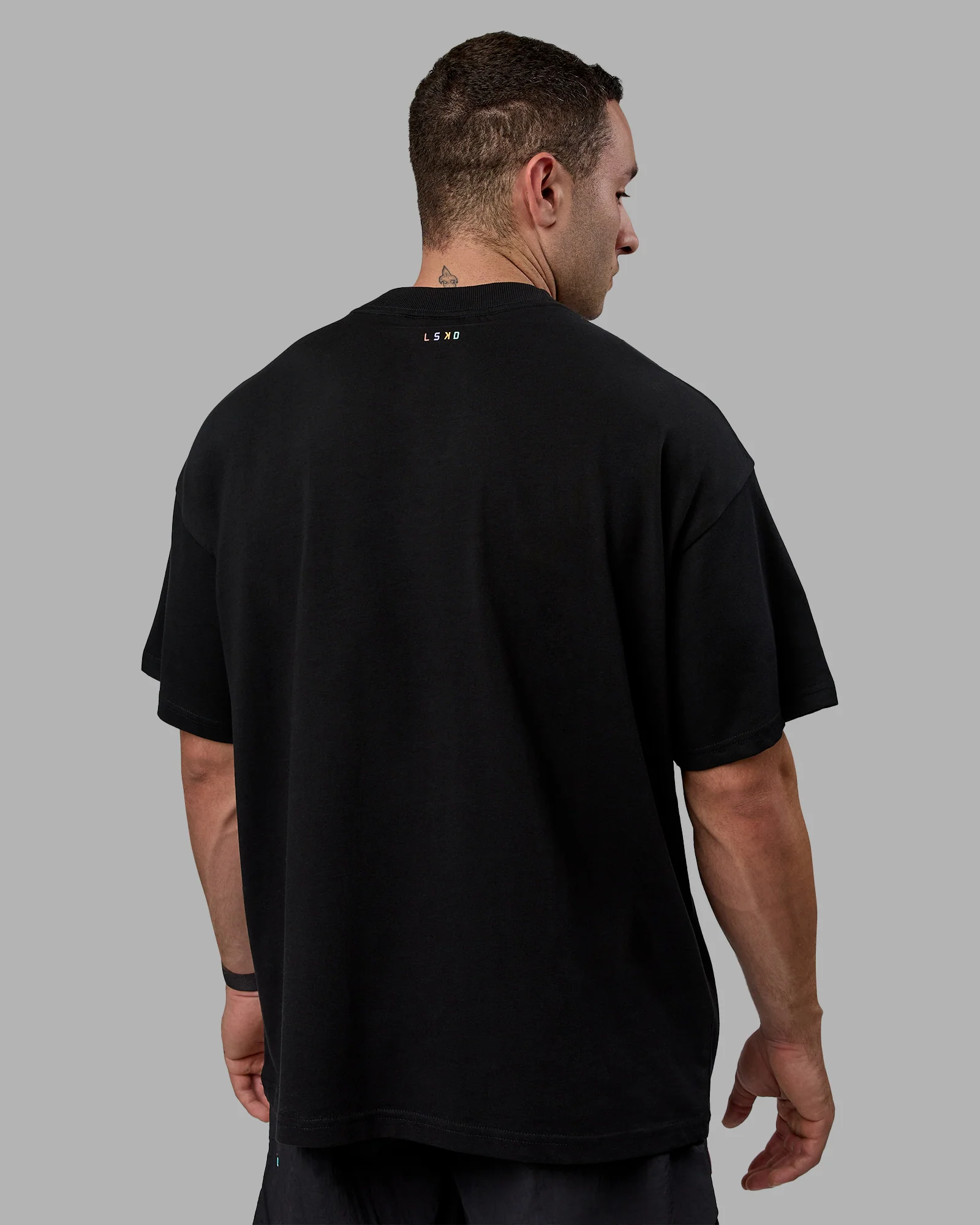 Enjoy The Journey Heavyweight Tee Oversize - Black-Multi