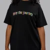 Enjoy The Journey Heavyweight Tee Oversize - Black-Multi